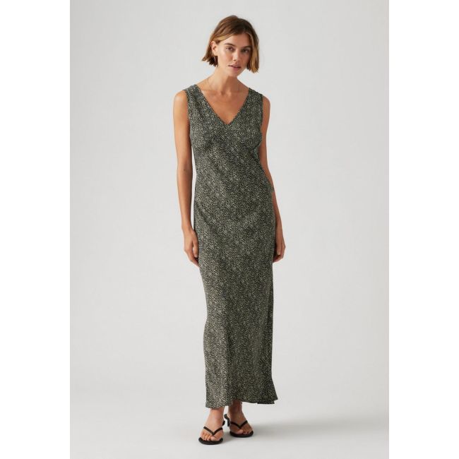 atalia abstract animal print slip dress