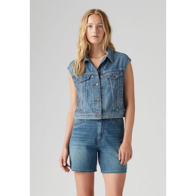 shrunken 90s denim vest 9,8oz