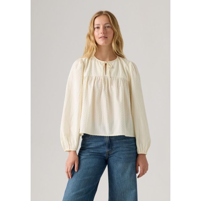 l/s josephine dobby holiday shirt Whisper white