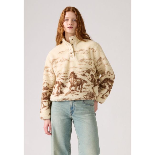 kasey wild horses sherpa pullover