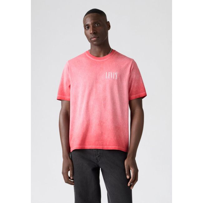 distressed serif relaxed fit t-shirt