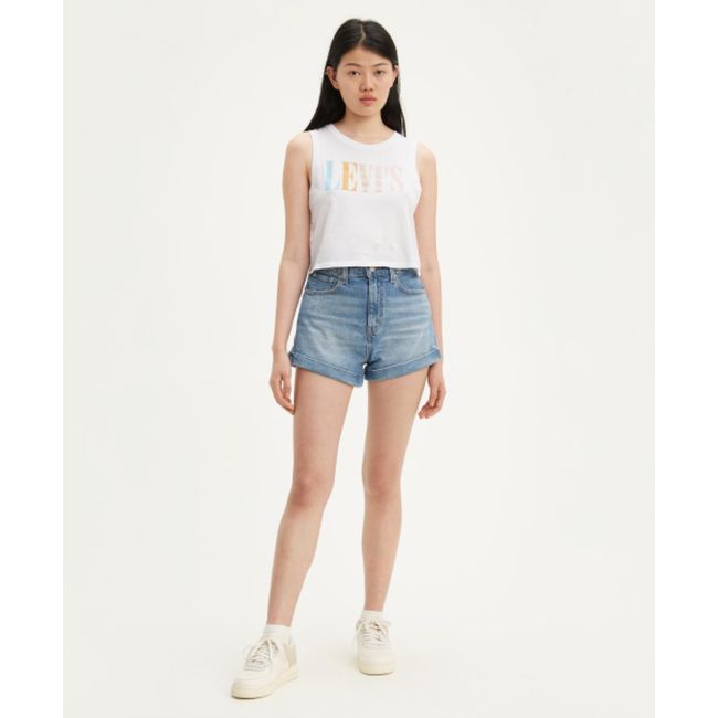 mom a line stretch shorts