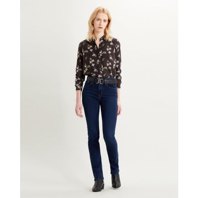 724 high rise straight soft stretch 14oz