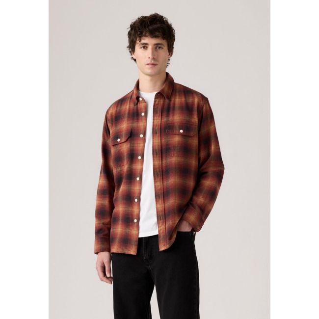 l/s classic scottie plaid flanell worker shirt