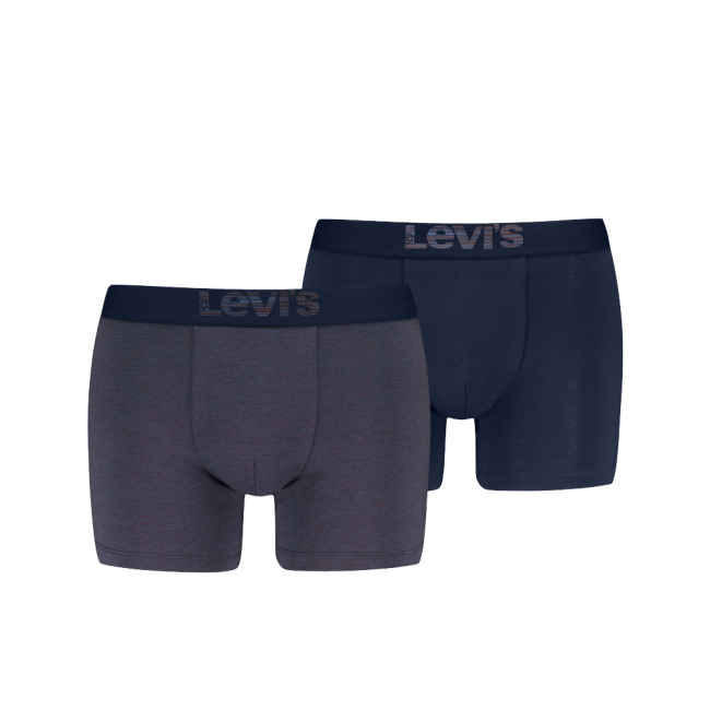 optical illusion organic cotton 2-pack boxer Blue/brown