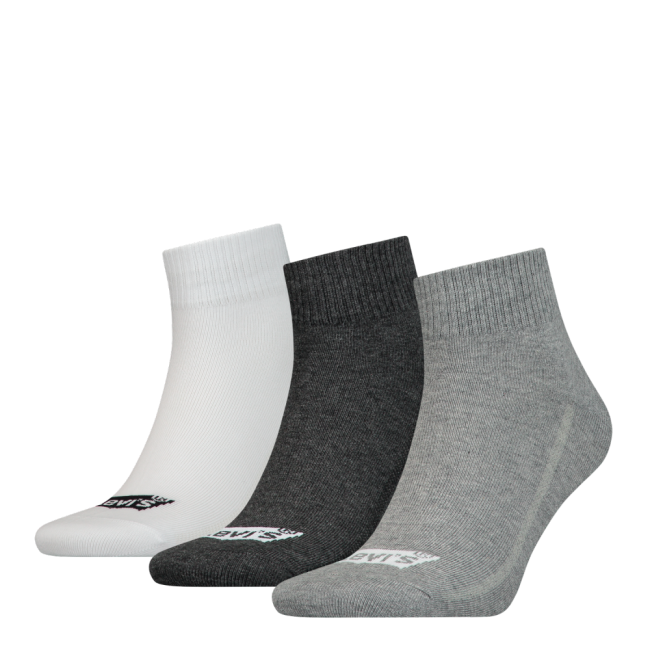 mid cut batwing logo recycled cotton 3-pack quarter