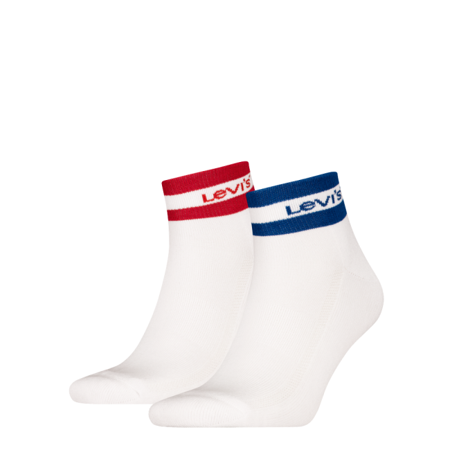 mid cut sport stripe 2-pack quarter White combo