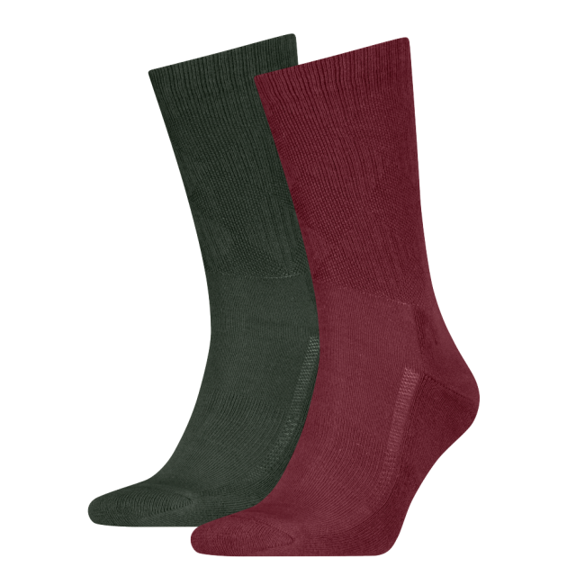 reg cut argyle crew 2-pack sock Red/green