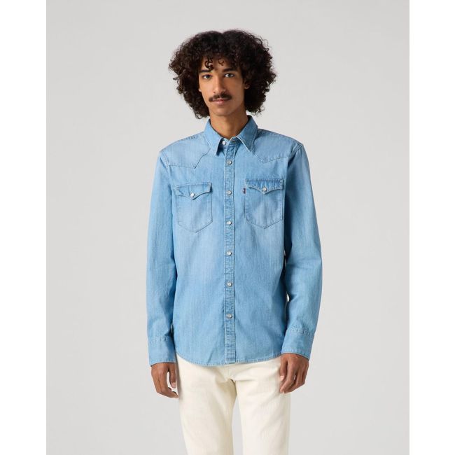 l/s barstow western standard denim shirt 9oz