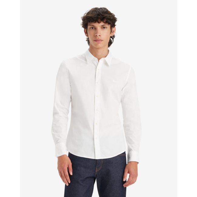 l/s battery hm stretch poplin slim shirt