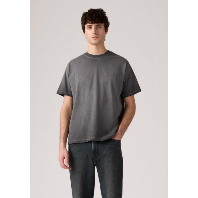 red tab oil wash vintage t-shirt Oil wash dark phantom