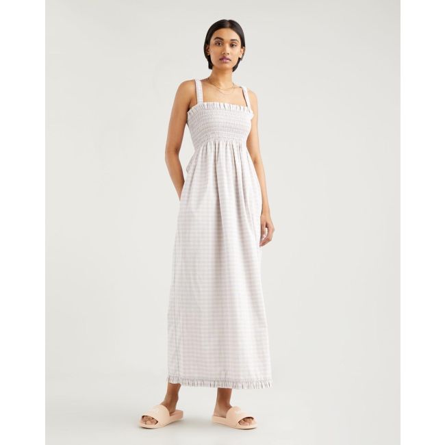 plaid tanner scrunchie dress