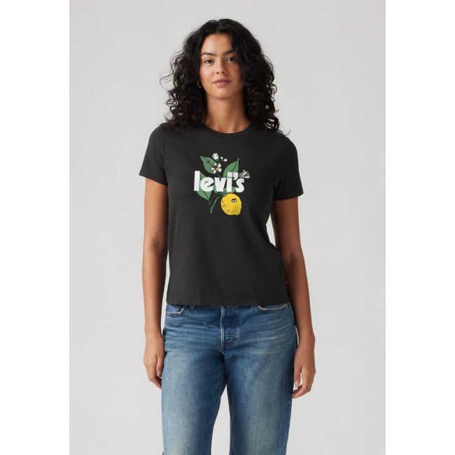 lemon mv logo almond blossom perfect tee Lemon mv logo caviar