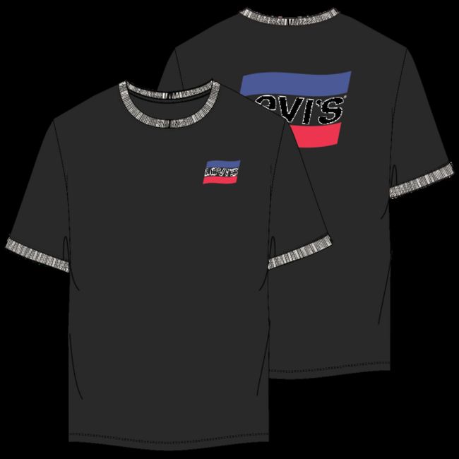 waving sportwear logo ringer t-shirt