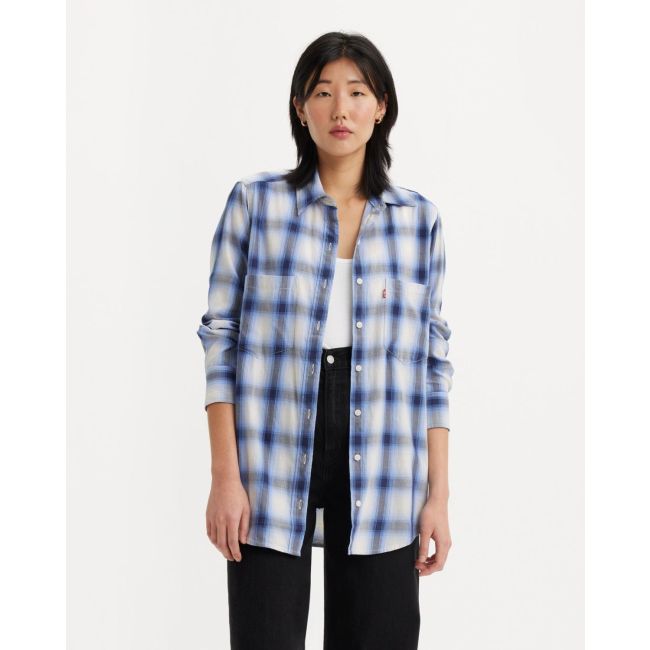 l/s james plaid hasina tunic