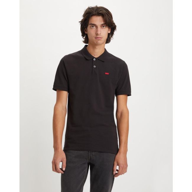 slim housemark polo Mineral black pique