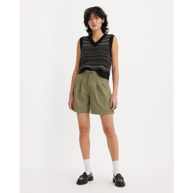 pleated trouser shorts 6,3oz