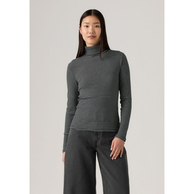 l/s annalise stripe dreamy turtleneck Annalise stripe anthracite