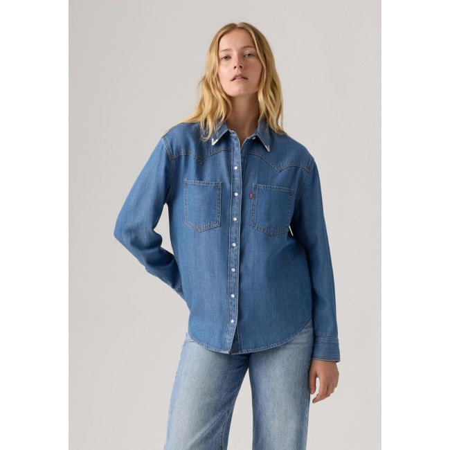 l/s teodora western denim shirt 7,25oz Going steady tipped