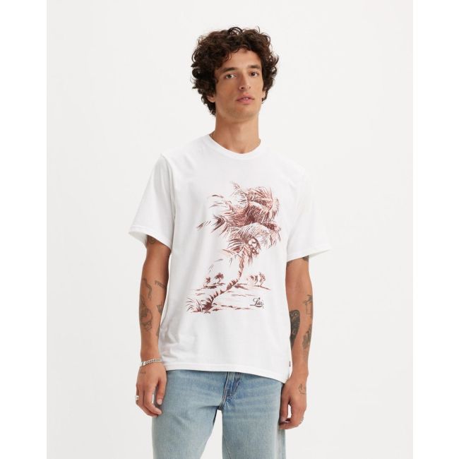 brin palm relaxed fit t-shirt Brin palm tree white