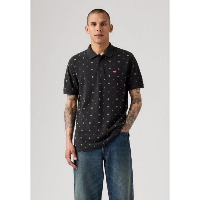 housemark ebba geo pique polo Ebba geo jet black