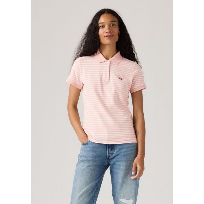 marigold stripe housemark polo Marigold stripe peachskin