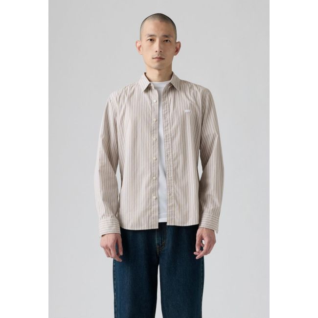 l/s battery hm rory stripe poplin slim shirt Rory stripe bright white