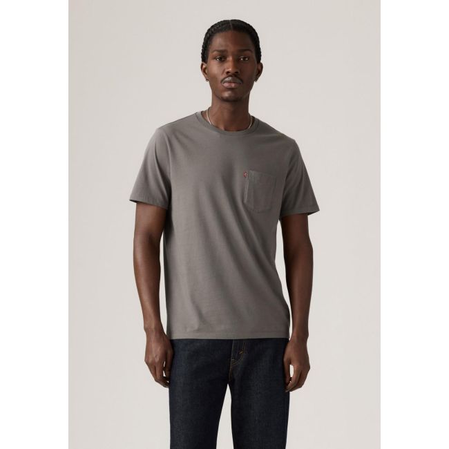classic jersey pocket t-shirt Smoked pearl
