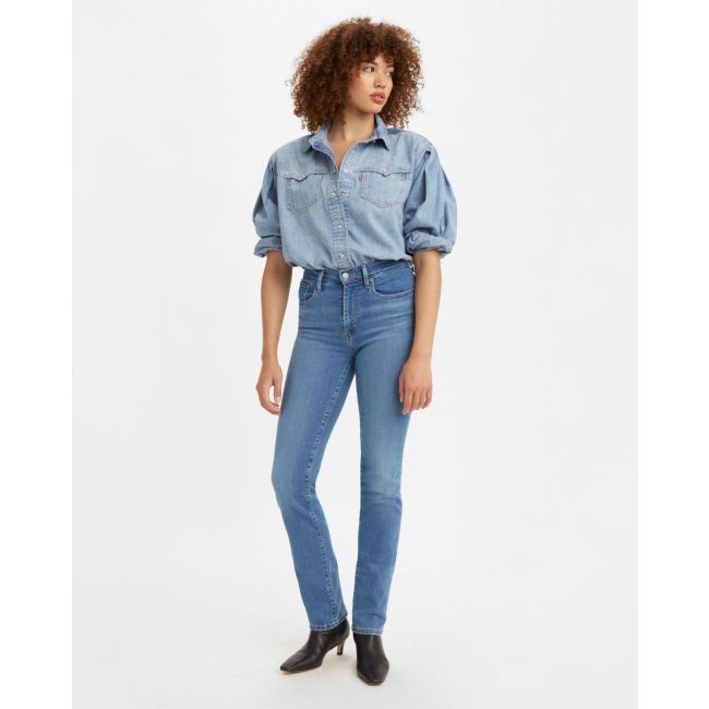 724 high rise straight soft stretch 11,5oz Rio frost