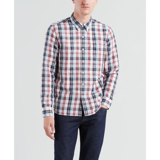 l/s sunset 1 pocket shirt Troost marshmallow