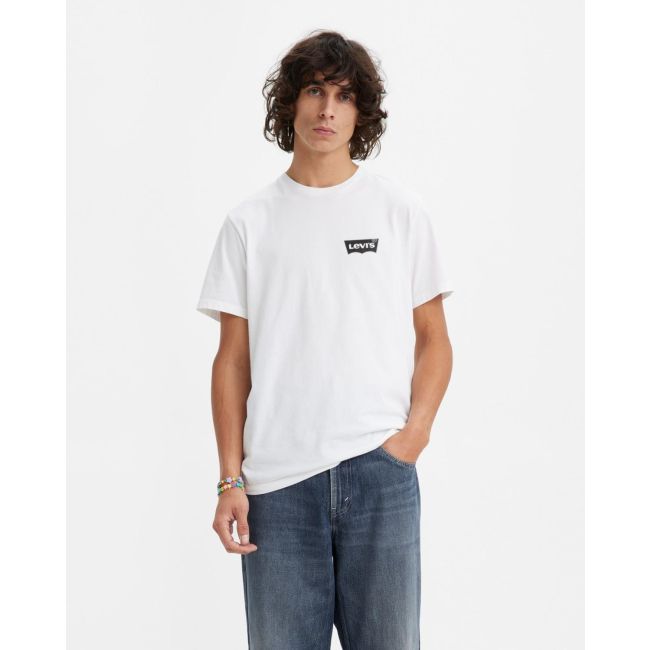 batwing crewneck t-shirt Color bw white