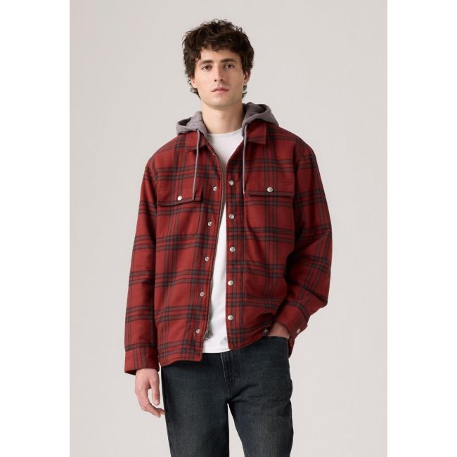 francisco colt plaid sherpa flannel jacket 7,5oz Colt plaid russet brown