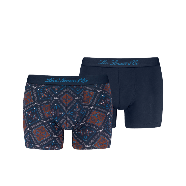 western aop 2-pack boxer Blue combo