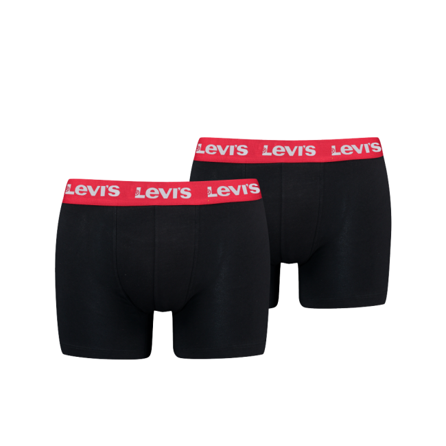 repeat logo 2-pack boxer Black/red
