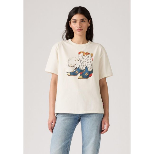 cowboy boot and hat tabor tee Cowboy boot and hat egret