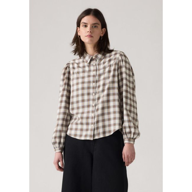 l/s journey marfa plaid western fashion flanell shirt Marfa plaid bison