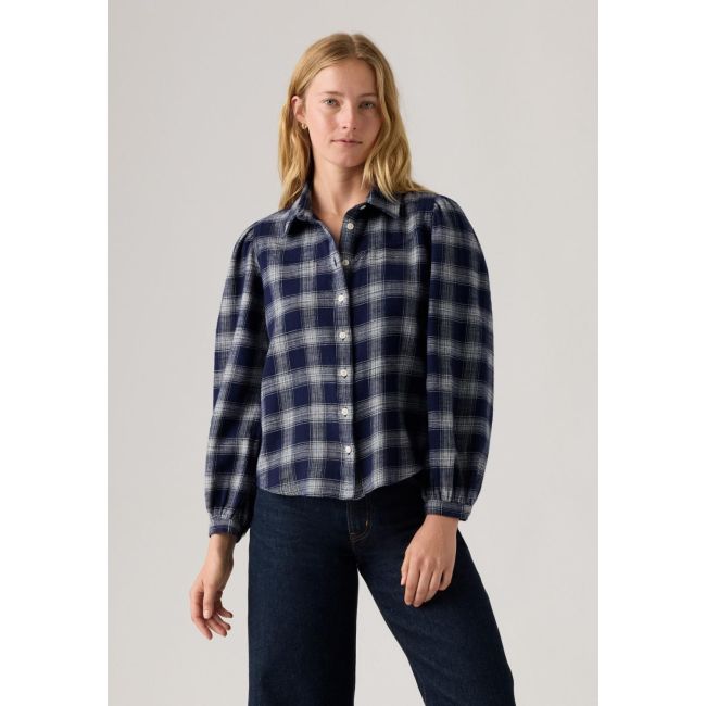 l/s journey alarcon plaid western fashion shirt Alarcon plaid navy