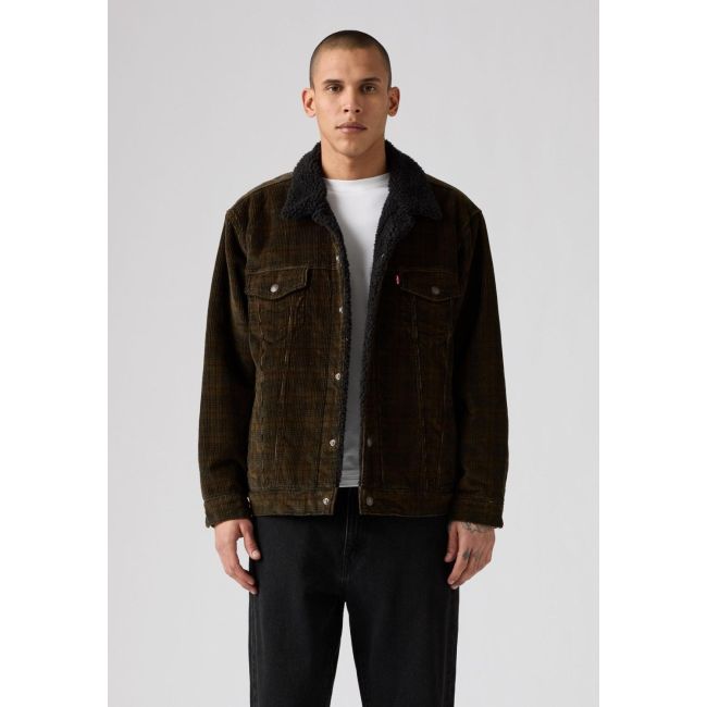 relaxed fit plaid cord sherpa trucker 11,5oz Ennis plaid mtt