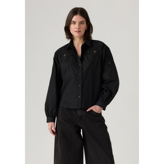 l/s janie holiday shirt Anthracite night