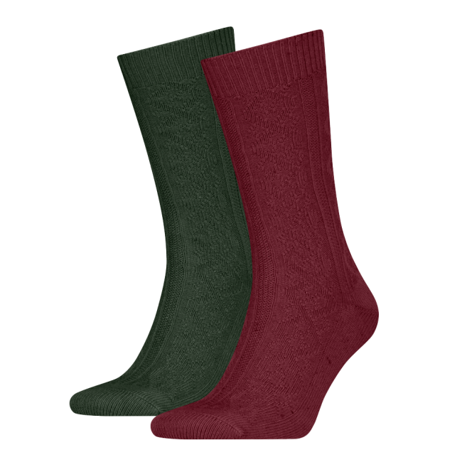 reg cut argyle 2-pack sock Red/green