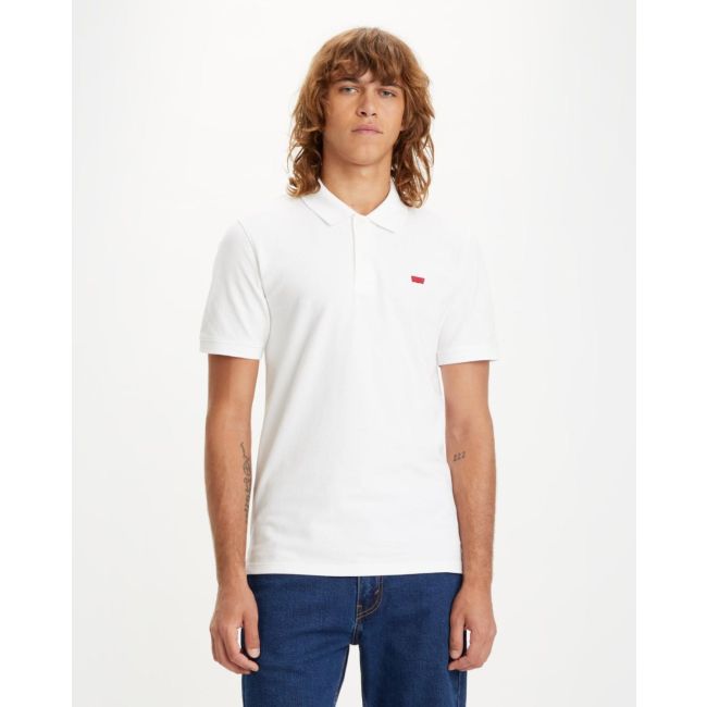 slim housemark polo Bright white pique