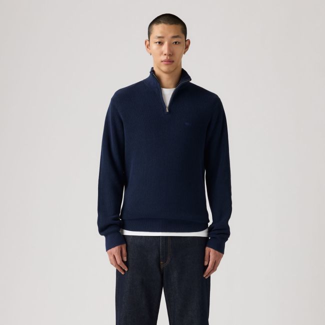 housemark quarter zip rib sweater Naval academy