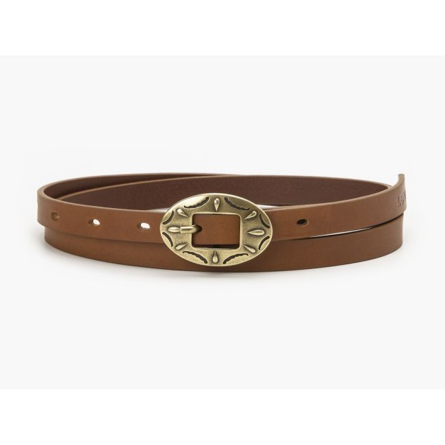 mini western belt Cognac