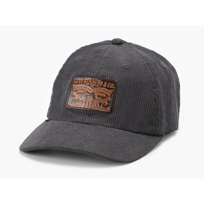 relaxed dad heritage cap Dark grey