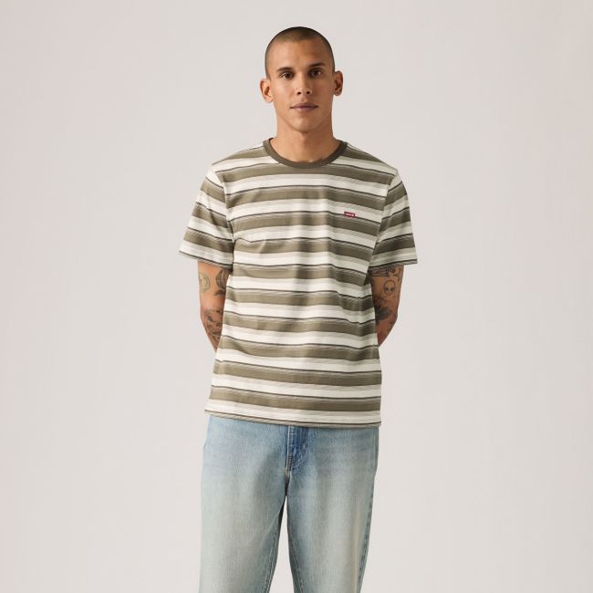 original jen stripe housemark t-shirt Jen stripe maitake brown