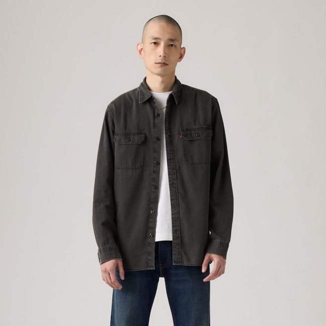 l/s jackson worker denim shirt Cosmo washed black