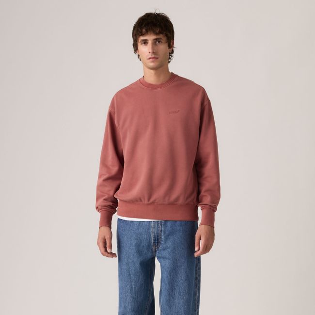 authentic garment dye sweatshirt Roan rouge