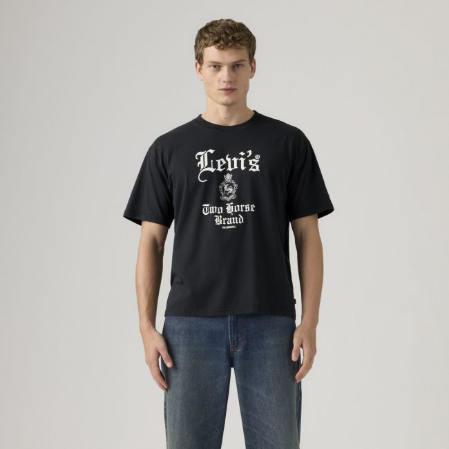 gothic levis 2 boxy t-shirt Jet black