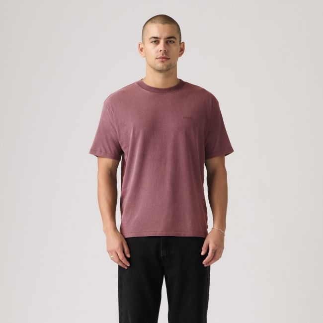 red tab grunge wash vintage t-shirt Grunge wash roan rouge