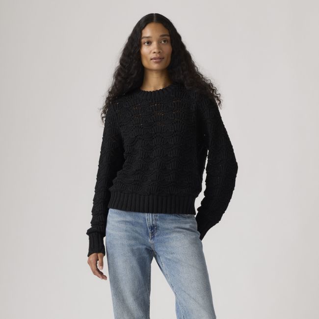 hope crochet sweater Anthracite night